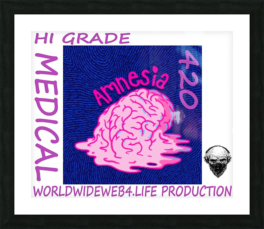 AMNESIA Picture Frame print