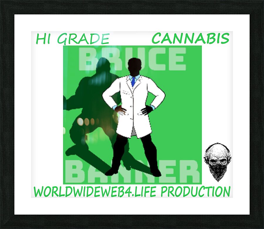 BRUCE BANNER Picture Frame print