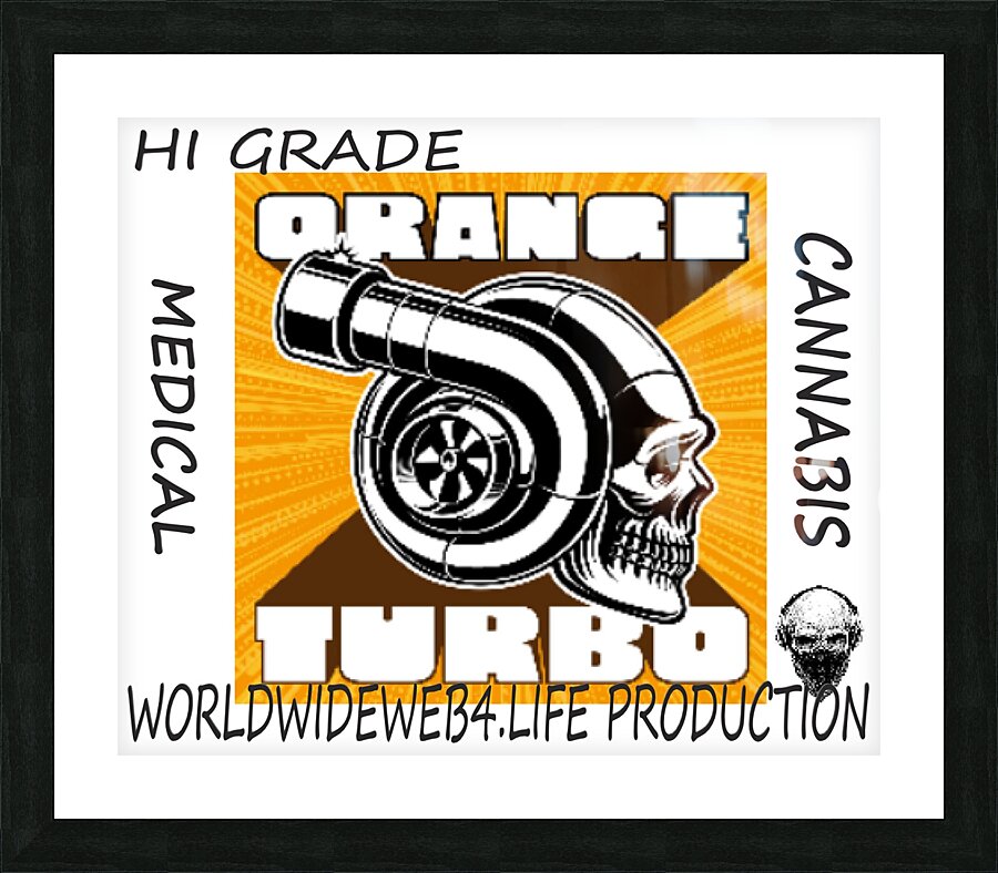 ORANGE TURBO Picture Frame print