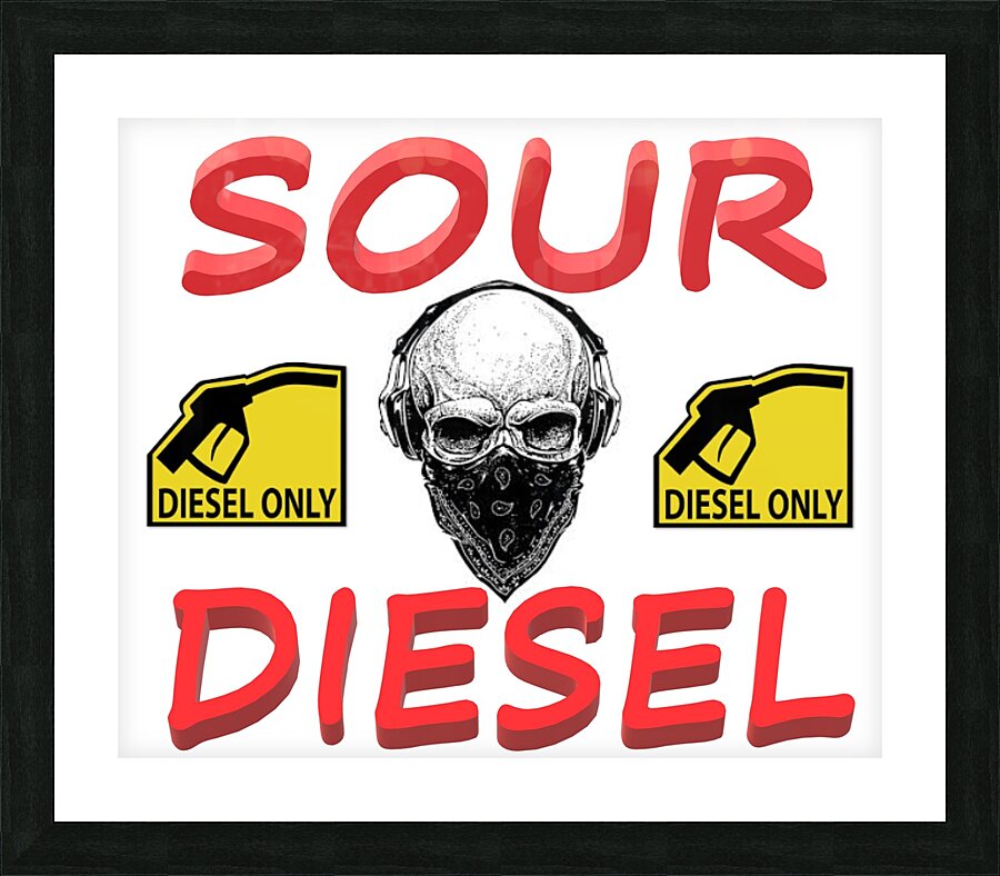 SOUR DIESEL Picture Frame print