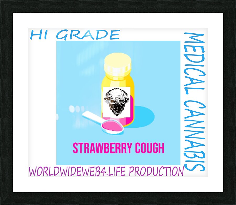 STRAWBERRY COUGH Picture Frame print