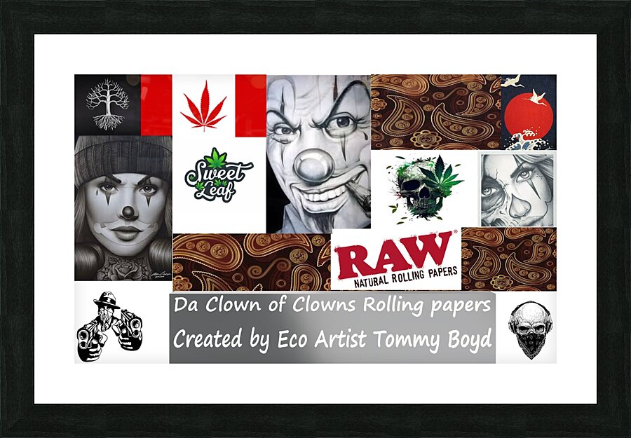 daclownofclownsrollingpapers Picture Frame print
