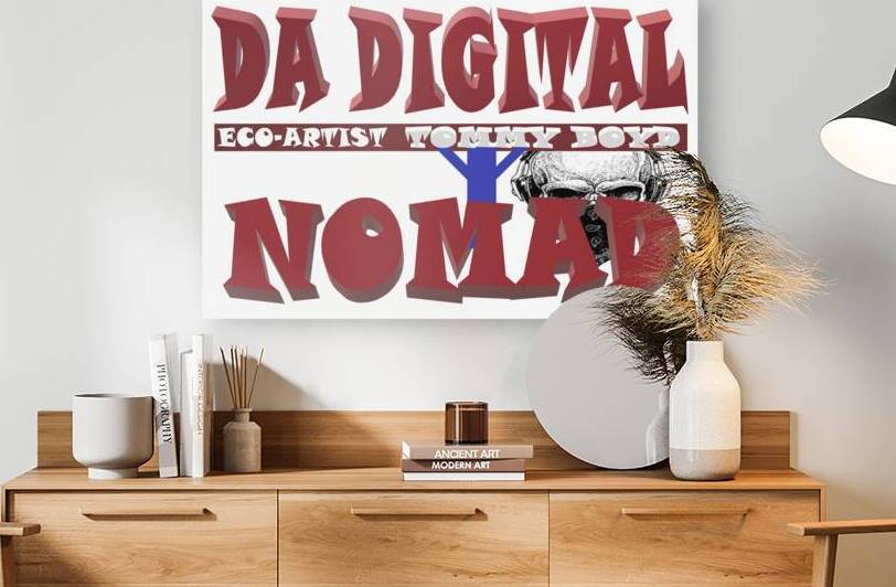 DA DIGITAL NOMAD T SHIRT by ecoartisttommyboyd