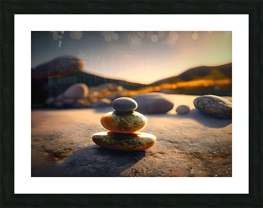 Zen Moment 01 Picture Frame print