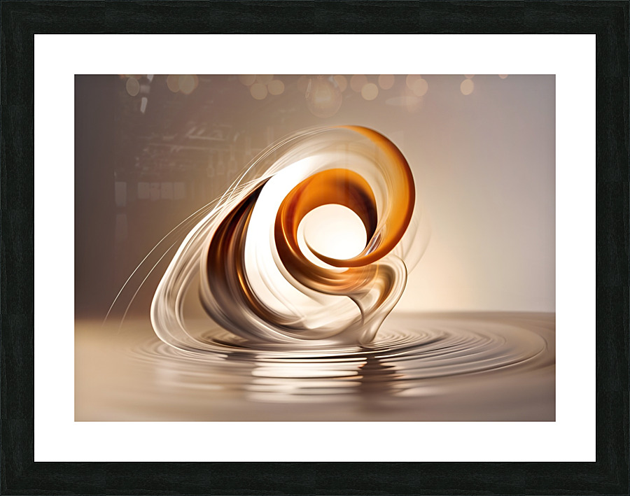 Zen Splash  Flow 05 Picture Frame print