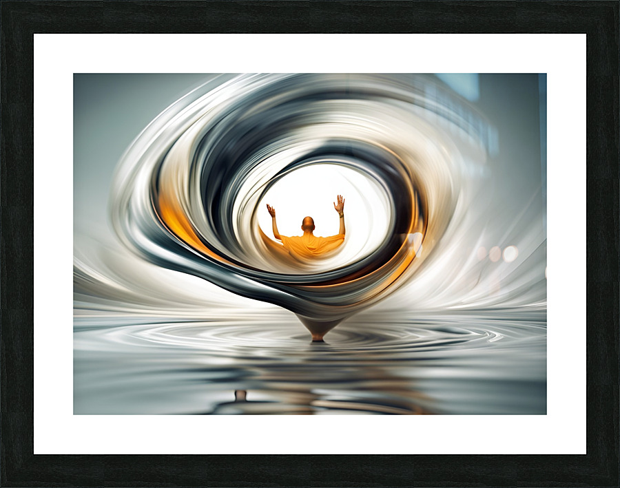 Zen Splash  Flow 11 Picture Frame print