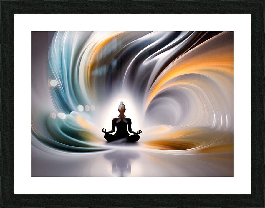 Zen Splash  Flow 02 Picture Frame print