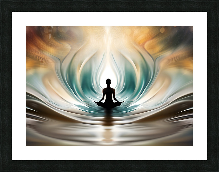 Zen Splash  Flow 04 Picture Frame print
