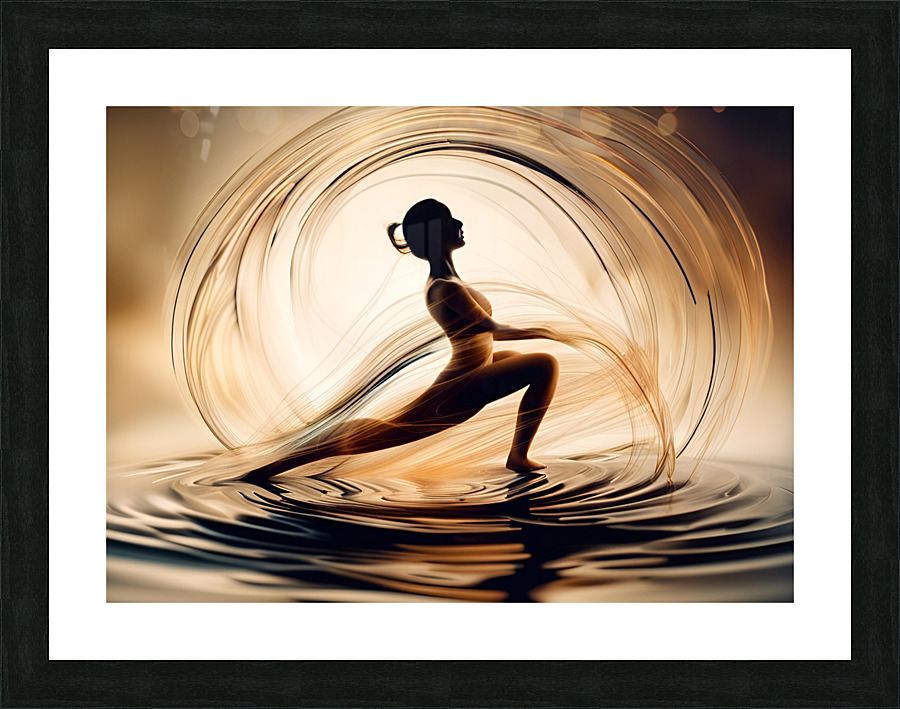 Zen Splash  Flow 10 Picture Frame print