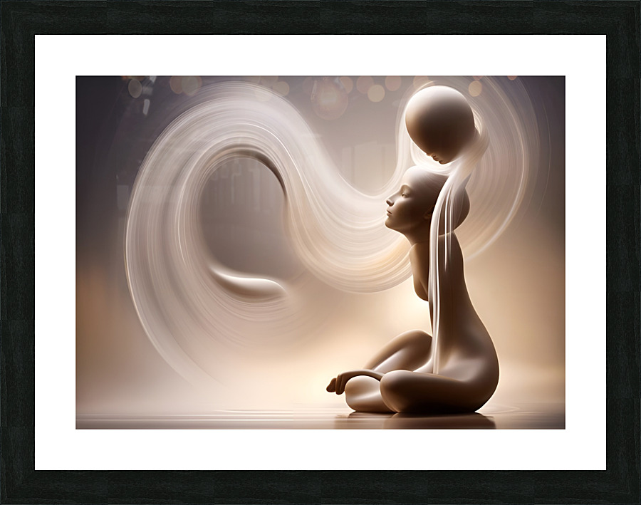 Zen Splash  Flow 09 Picture Frame print