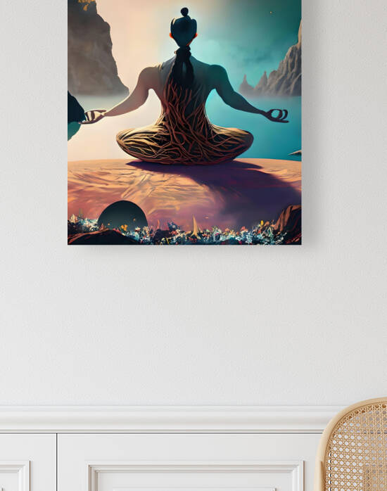 Serene Harmony Unveiled 17 by Mana Visual Art