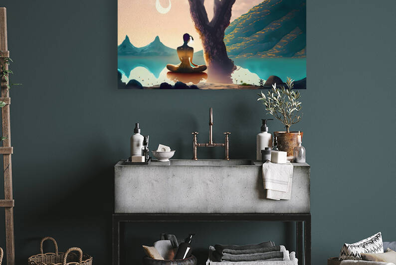 Serene Harmony Unveiled 06 by Mana Visual Art