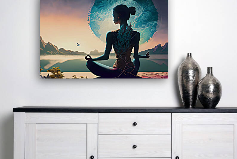 Serene Harmony Unveiled 04 by Mana Visual Art