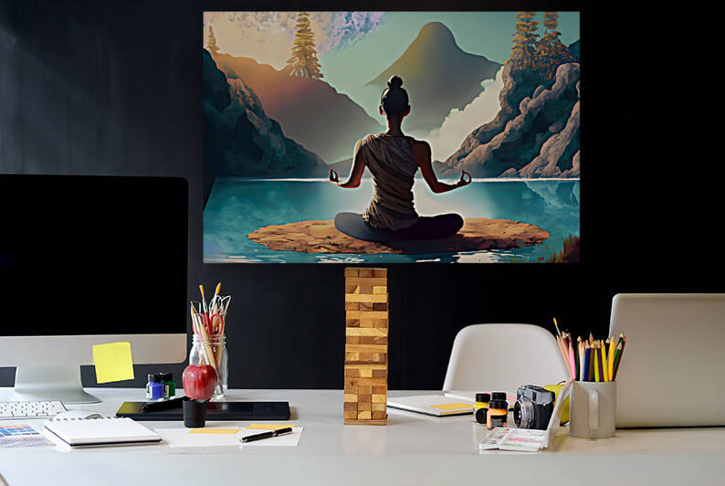 Serene Harmony Unveiled 18 by Mana Visual Art