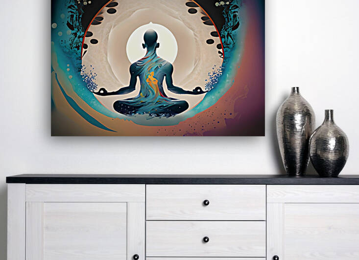 Serene Harmony Unveiled 25 by Mana Visual Art