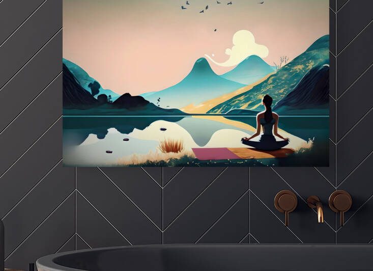 Serene Harmony Unveiled 26 by Mana Visual Art