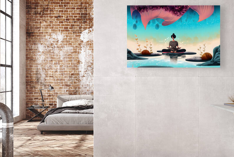 Serene Harmony Unveiled 23 by Mana Visual Art