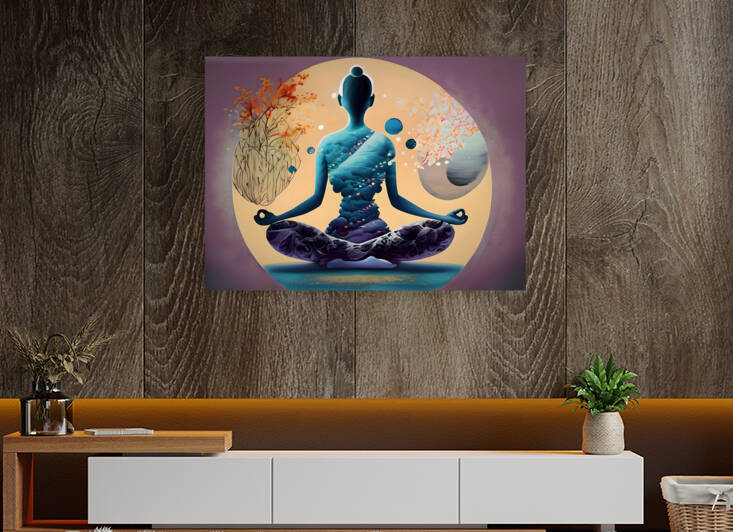 Serene Harmony Unveiled 22 by Mana Visual Art