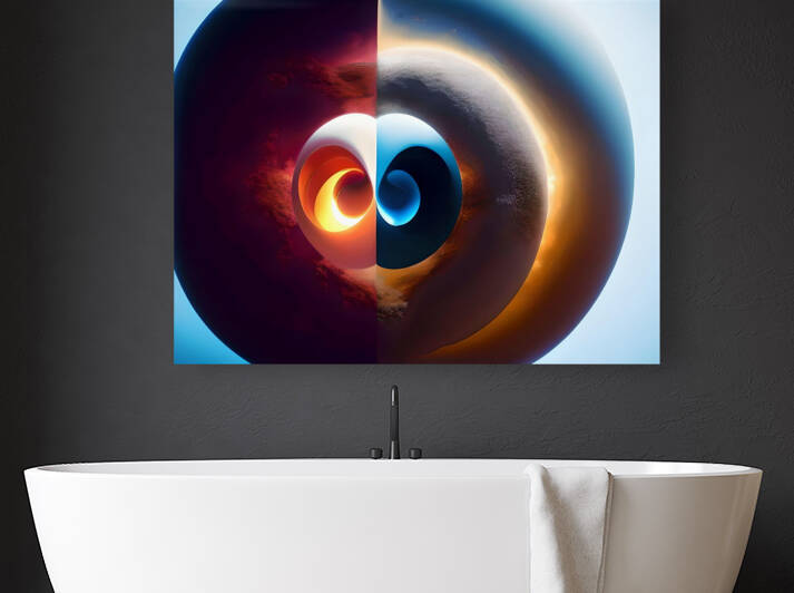 Captivating Balance of Yin Yang 14 by Mana Visual Art