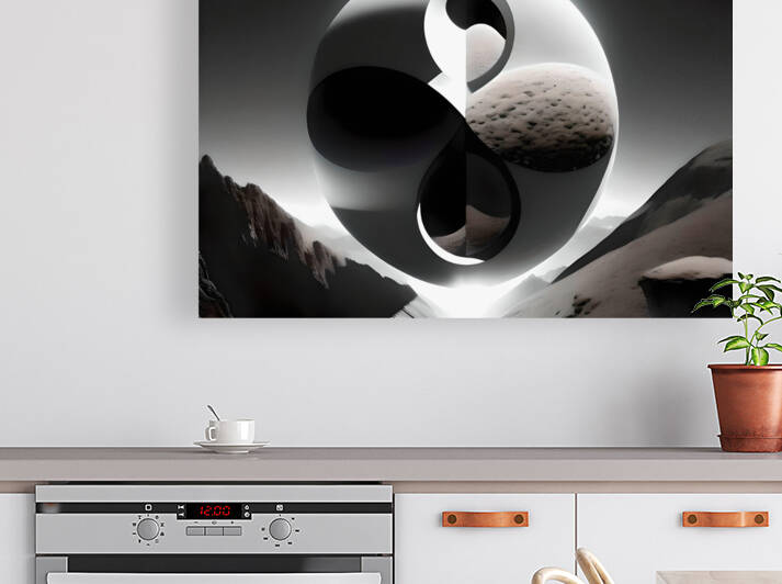 Captivating Balance of Yin Yang 40 by Mana Visual Art