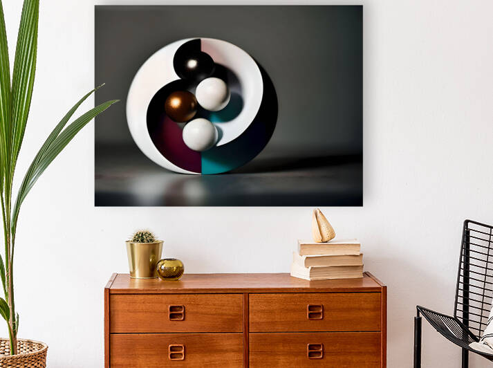 Captivating Balance of Yin Yang 28 by Mana Visual Art
