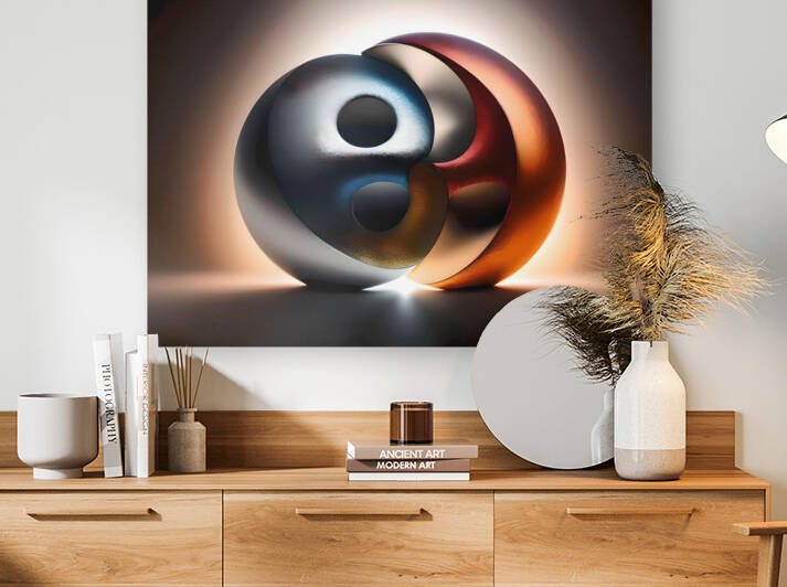 Captivating Balance of Yin Yang 48 by Mana Visual Art