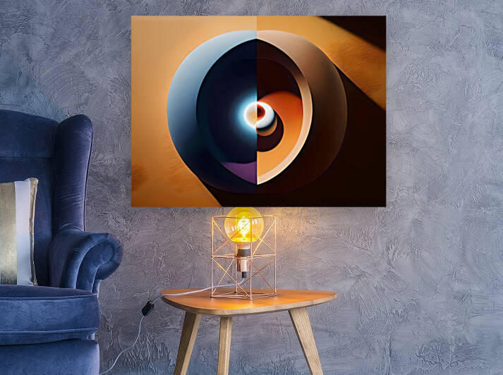 Captivating Balance of Yin Yang 60 by Mana Visual Art