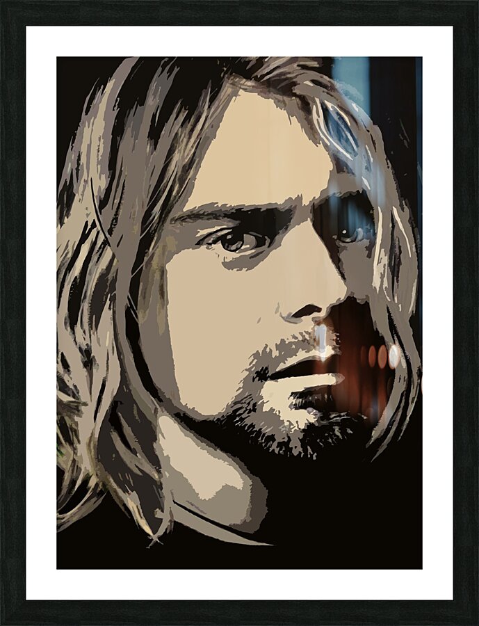 cobain2 Picture Frame print