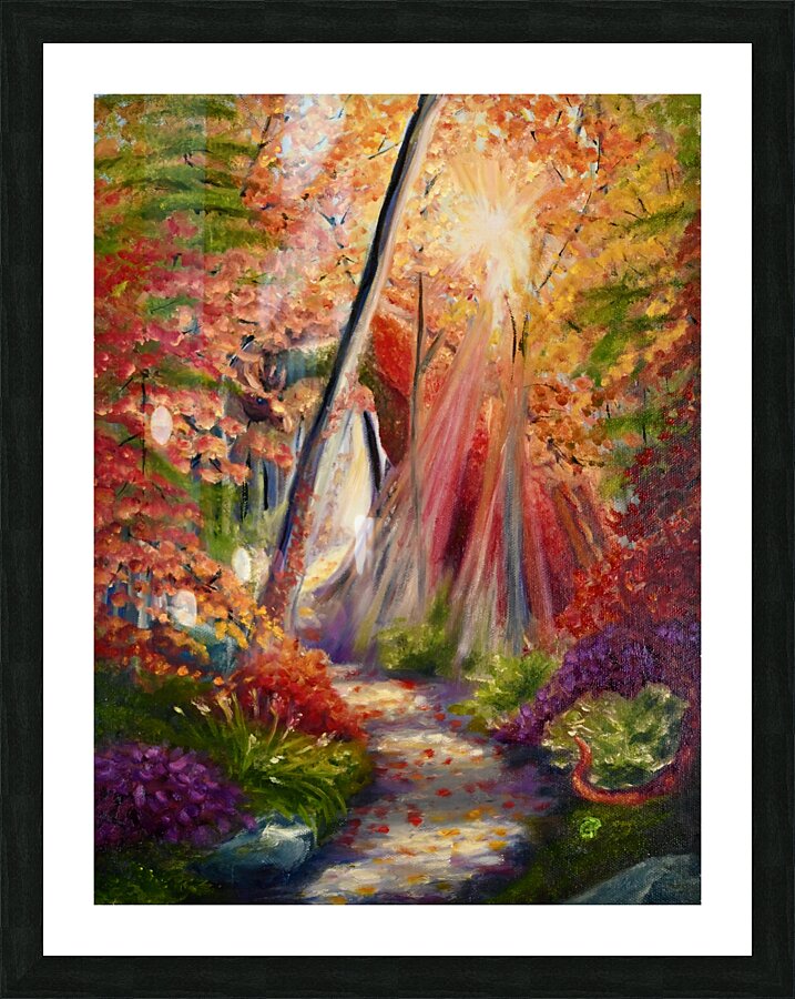 Fall Dragon Picture Frame print