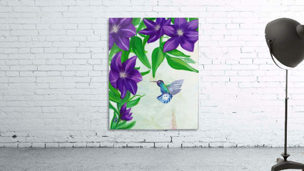 Hummingbird vertical Wall Preview