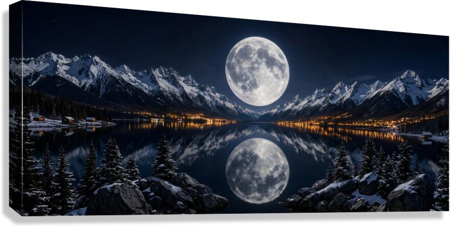 Celestial Mirror – Infinite Moon Reflection