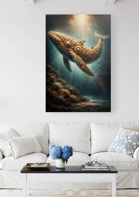 The Chronos Whale: An Orchestration of Gilded Tides by  Auralis Noctua