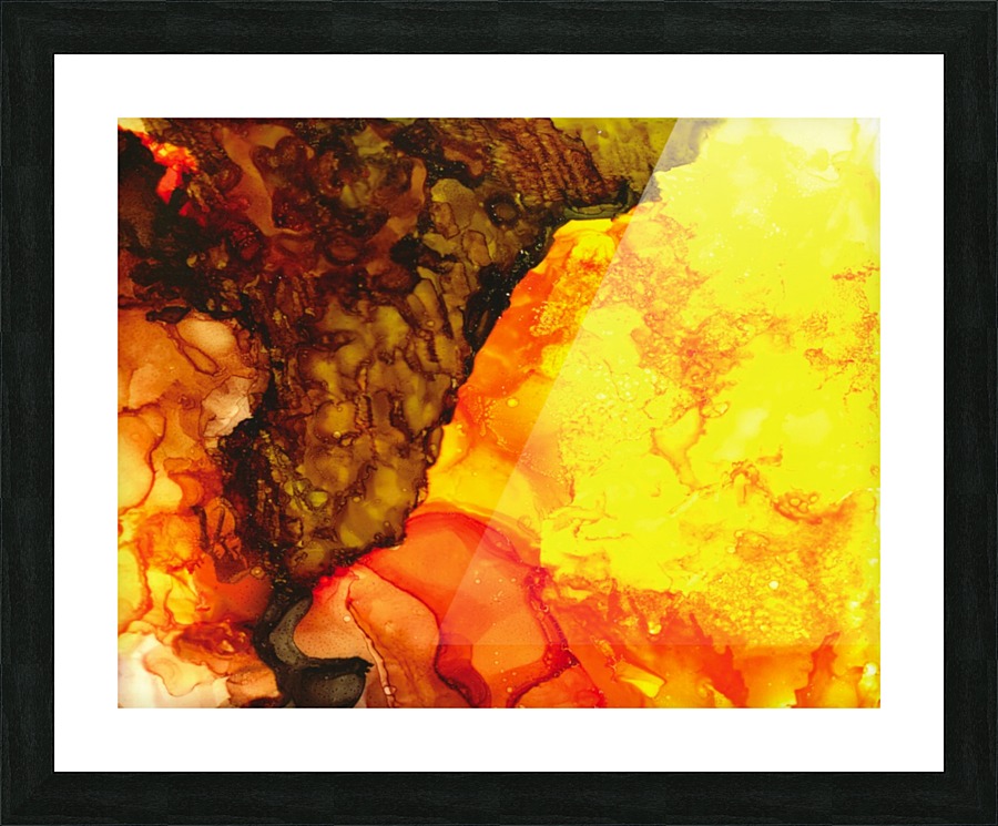 Creeping Lava  Picture Frame print