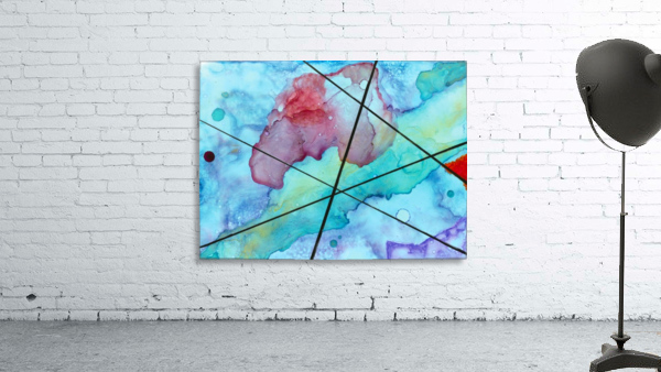 Blue under Lines  Wall Preview