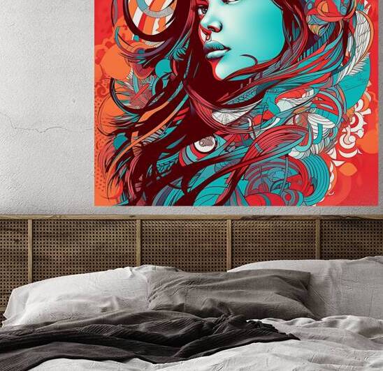 Vibrant Portrait: A Fusion of Color and Emotion by Ahmed Osman
