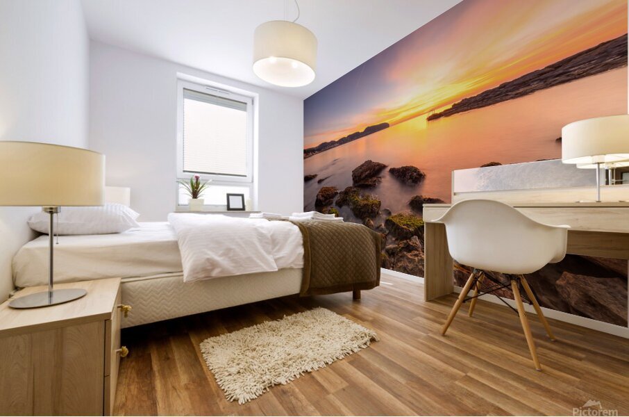 Sunrise in Moraira Mural print