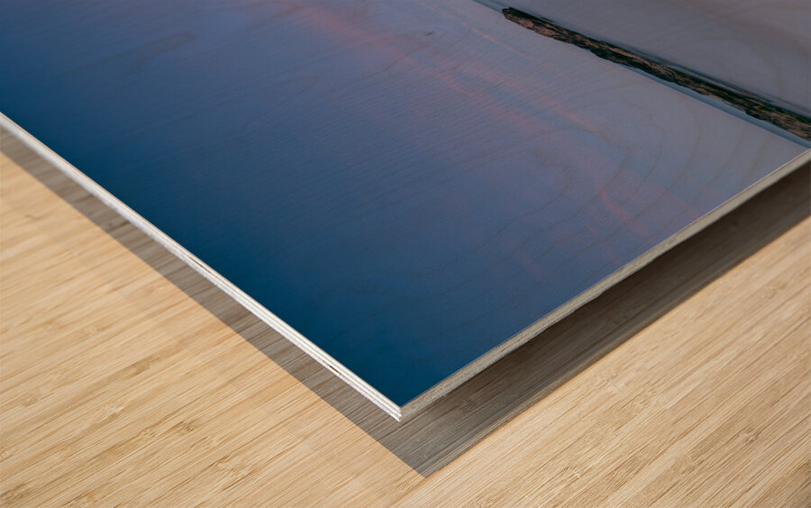 blue hour Wood print