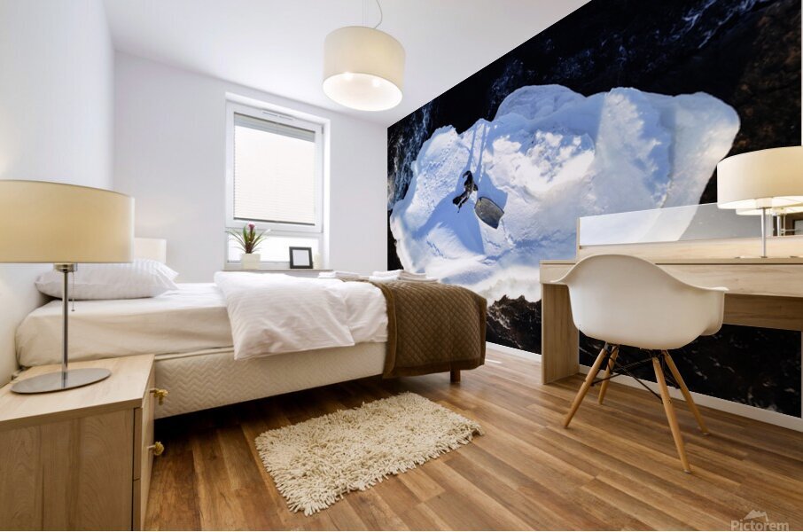 Winter surfer 1 Mural print