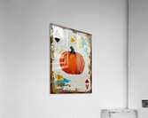 halloween pumpkin Poker card Acrylic Print