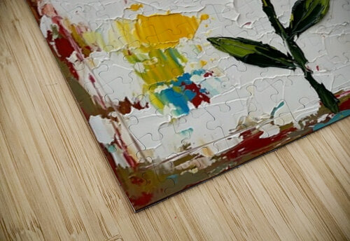 Rose Poker card Whispers by Hugo puzzle