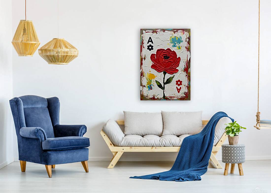 Rose Poker card Reproduction