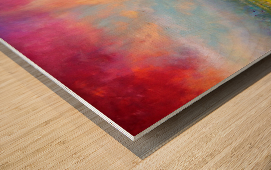 Elapse -  abstract landscape Wood print