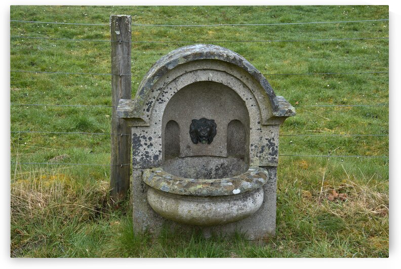 Antique Wall Fountain located in a Scotland meadow   DSC5149  1 by RonM