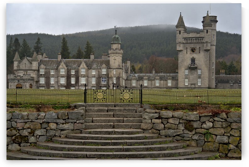 View of Balmoral Castle in the rainy Scotland landscape   DSC5159  1 by RonM