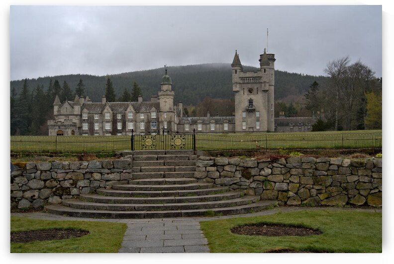 View of Balmoral Castle in the rainy Scotland landscape   DSC5158  1 by RonM
