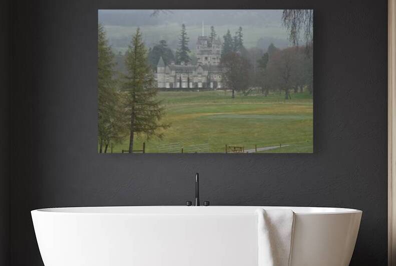  View of Balmoral Castle in the rainy Scotland landscape  DSC5154  1 by RonM