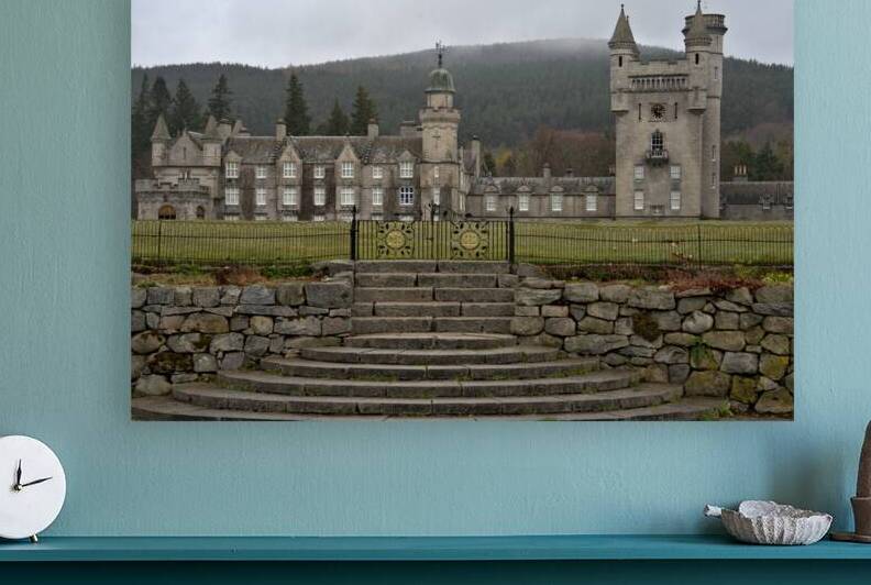 View of Balmoral Castle in the rainy Scotland landscape   DSC5159  1 by RonM