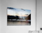 Canoe Boats At Night Acrylic Print
