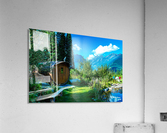 Heather Mountain Lodge Sauna Acrylic Print