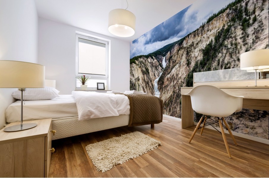 Yellowstone Artist Point Mural print